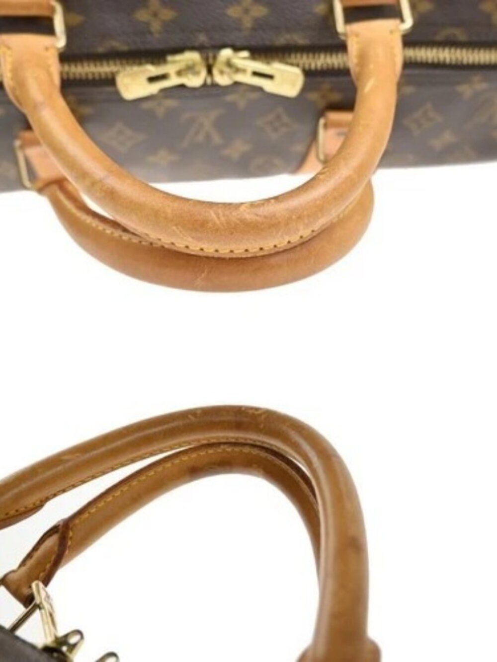LOUIS VUITTON Keepall 60 Travel Hand Bag Monogram Leather Brown M41422 74YH945 - Picture 9 of 16